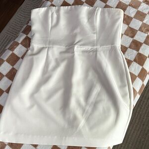 Gianni Bini Cream Strapless Dress